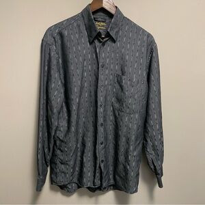 Jack Lipson Signature Grey Long Sleeve Button Down Dress Shirt Men’s Medium